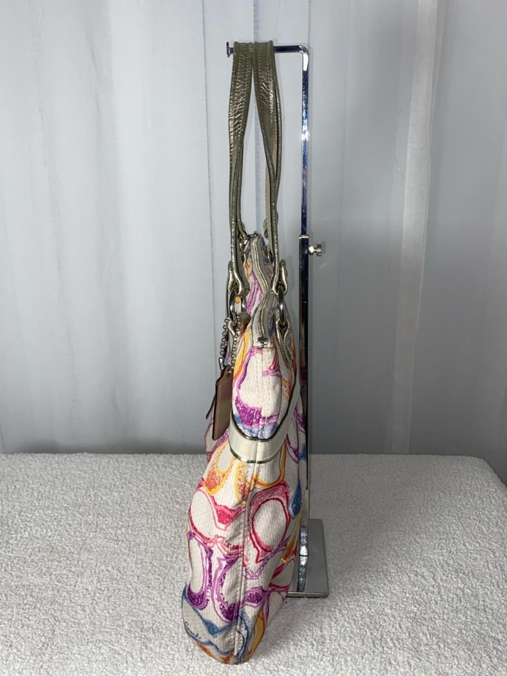 GUC Coach Poppy Multicolor Dream Glam Tote - Picture 2 of 8